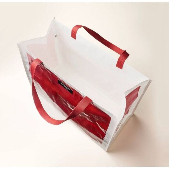 Large Tote Bag kate spade new york x Target Red White Exclusive On Hand - Picture 3 of 5